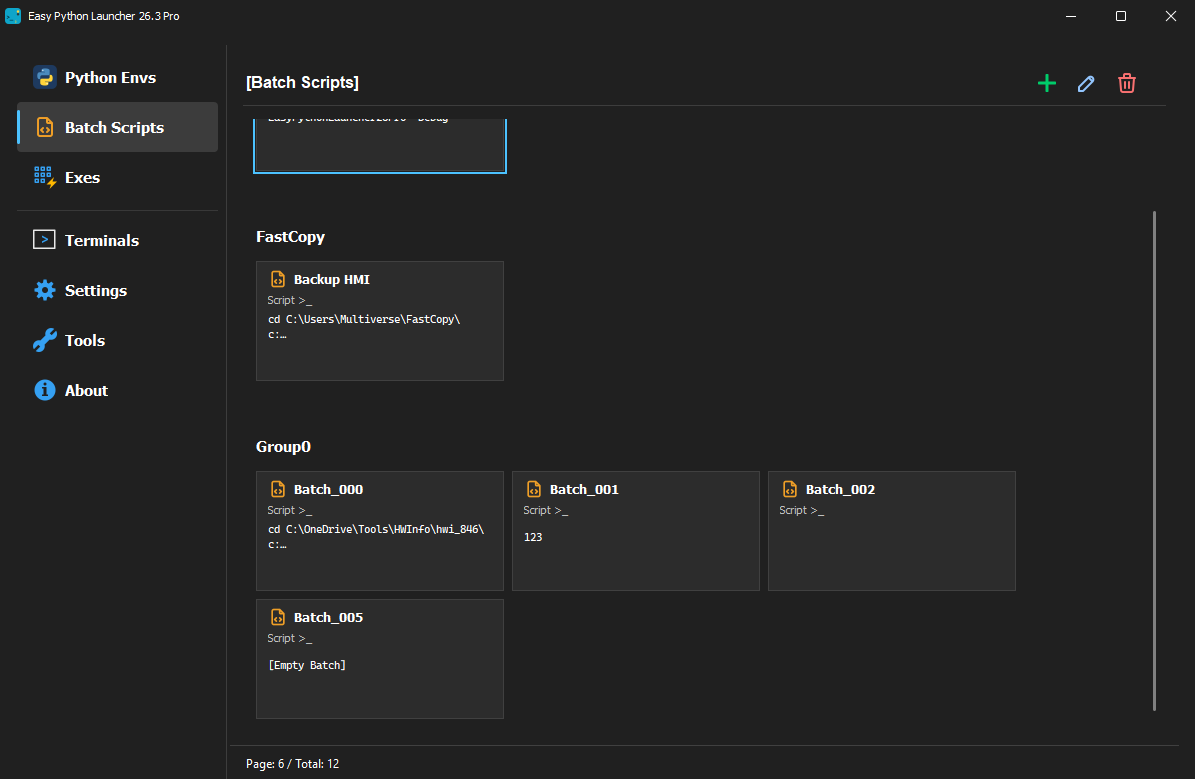 Batch Scripts